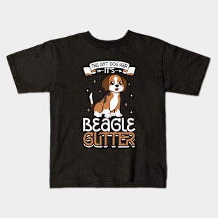 Beagle glitter Kids T-Shirt